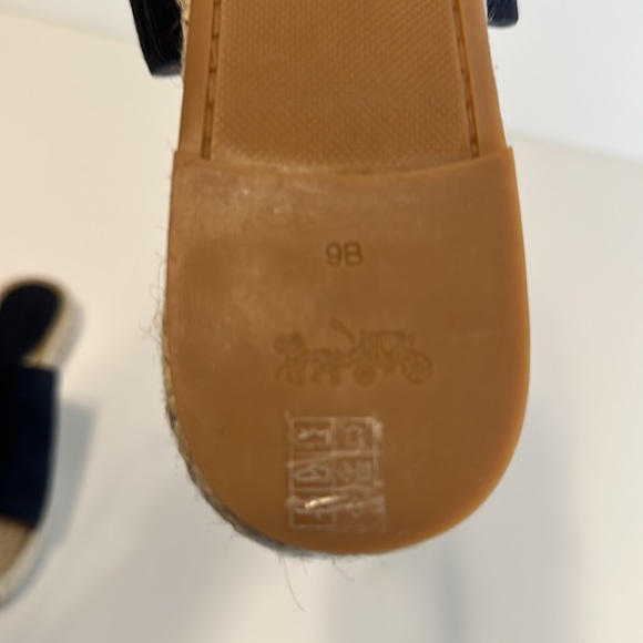 Coach Claudia blue Espadrille Size 9B - Picture 4 of 6